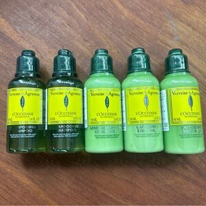 L’OCCITANE Verveine & Agrumes Shampoo, Conditioner & Body Milk Travel Size Set
